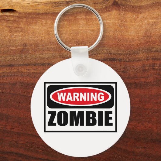 WaarschuwingsZOMBIE-Sleutelhanger Sleutelhanger (Voorkant)