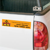 WaarschuwingTimes Square bumper sticker (Op Truck)