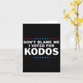 waarvan Blame Me I Voted For Kodos Kaart (Gele Bloem)