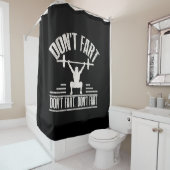 Waarvan Fart Funny Ness Gym Workout Weights Squat Douchegordijn (In situ)