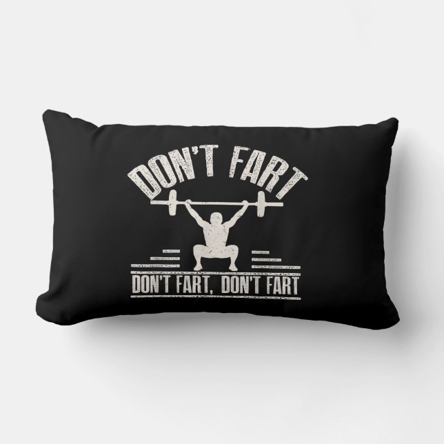 Waarvan Fart Funny Ness Gym Workout Weights Squat Kussen (Voorkant)
