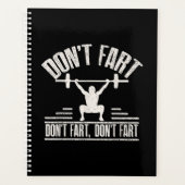 Waarvan Fart Funny Ness Gym Workout Weights Squat Planner (Voorkant)