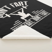 Waarvan Fart Funny Ness Gym Workout Weights Squat Sherpa Deken (3/4)