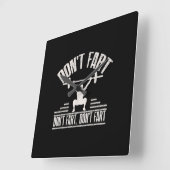 Waarvan Fart Funny Ness Gym Workout Weights Squat Vierkante Klok (Hoek)