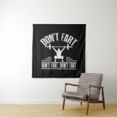 Waarvan Fart Funny Ness Gym Workout Weights Squat Wandkleed (In situ)