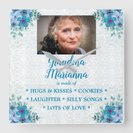 "Waarvan oma gemaakt is" Vierkante Klok