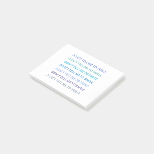 waarvan tell me to smile post-it® notes (Schuin)
