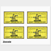 Waarvan Tread on Me Rechthoekige Sticker (Vel)