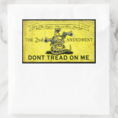 Waarvan Tread on Me Rechthoekige Sticker (Tas)