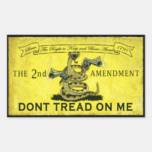 Waarvan Tread on Me Rechthoekige Sticker