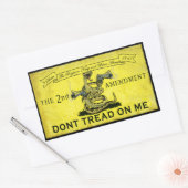 Waarvan Tread on Me Rechthoekige Sticker (Envelop)