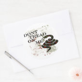 Waarvan Tread on Me Ronde Sticker (Envelop)