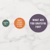 Waarvoor Ben Je Dankbaar | Moderne Typografie Confetti (Achterkanten)