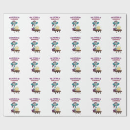 Waarzeggende aap cadeaupapier