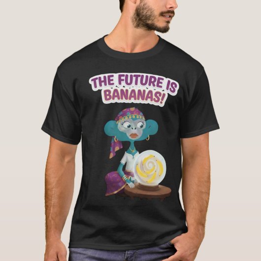 Waarzeggende aap t-shirt (Voorkant)
