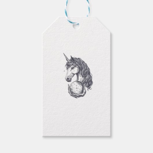 Waarzeggende Eenhoorn (1) Cadeaulabel (Voorkant)