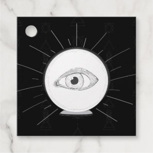 Waarzegger Oog Ziener Esoterische Kristallen Bol Bedankjes Labels