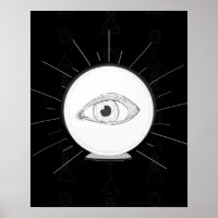 Waarzegger Oog Ziener Esoterische Kristallen Bol