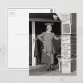 Waarzegster, 1938 briefkaart (Voorkant / Achterkant)