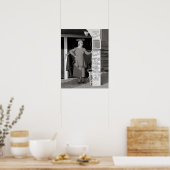 Waarzegster, 1938. Oude foto Poster (Keuken)