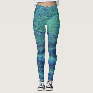 Wabash 1 Oceaan Blauw Groen Leggings