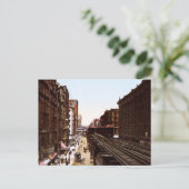 Wabash Ave North Adams Street Chicago Illinois Briefkaart (Staand voorkant)