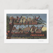 Wabash River - Grote lettertjes Briefkaart (Voorkant)