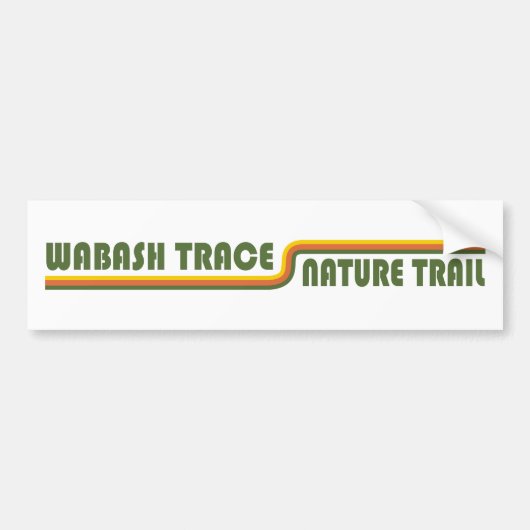 Wabash Trace Natuur Trail Iowa Bumpersticker (Voorkant)