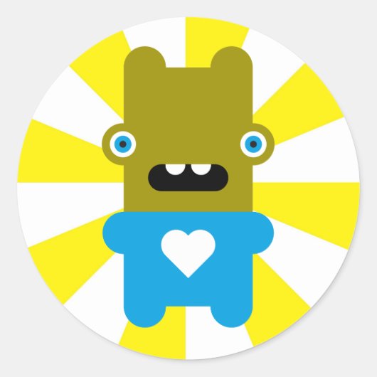 Wabbit Ronde Sticker (Voorkant)