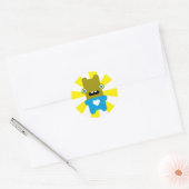 Wabbit Ronde Sticker (Envelop)