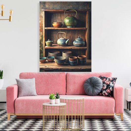 Wabi Sabi Art Canvas Afdruk (Insitu (Woonkamer))