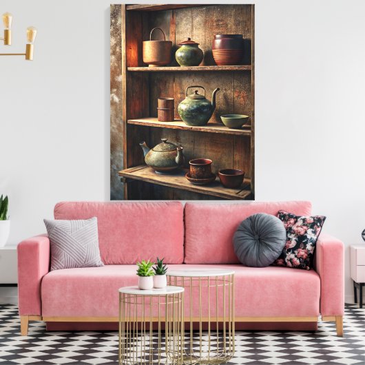 Wabi Sabi Art Canvas Afdruk (Insitu (Woonkamer))