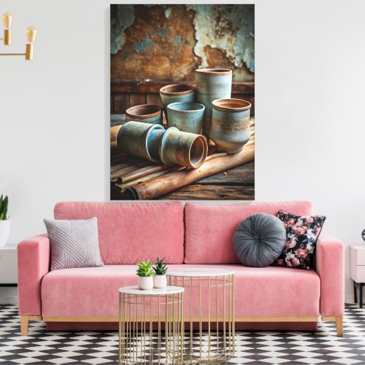 Wabi Sabi Art Canvas Afdruk (Insitu (Woonkamer))