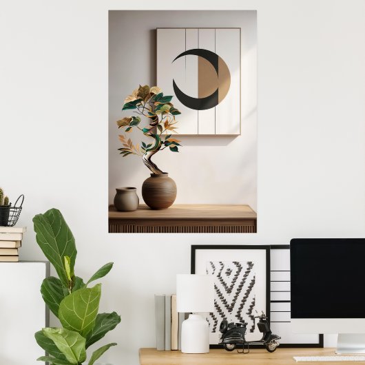 Wabi-Sabi Art Poster (Thuiskantoor)