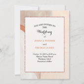 Wabi Sabi bruiloft uitnodiging (Voorkant)