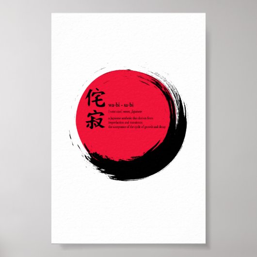 Wabi-Sabi-definitie Poster (Voorkant)