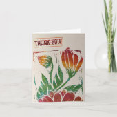 Wabi Sabi Flower Stamp Floral Spring Natuur Kaart (Voorkant)