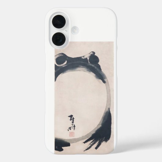 Wabi Sabi Grumpy Frog by Hoji Japanese Sumi-e Ca Case-Mate iPhone Case (Achterkant)