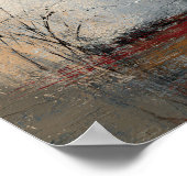 Wabi-Sabi Hangende Stilte Modern Japans Abstract Poster (Hoek)