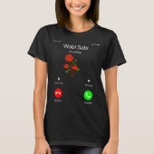 Wabi Sabi Is Calling Incoming Call Phone Screen Ko T-shirt (Voorkant)