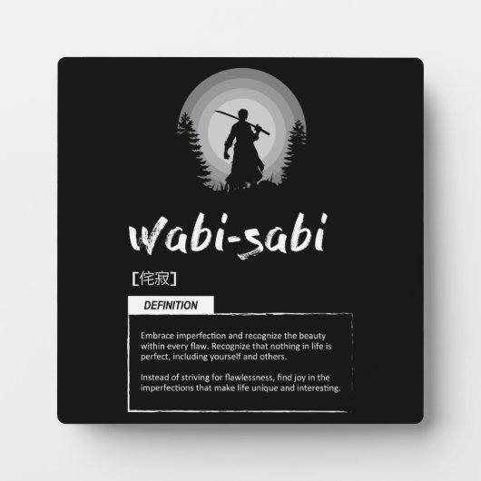 Wabi-Sabi - Japans concept voor succes Fotoplaat (Voorkant)