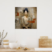 Wabi Sabi Japanse stijl kunst Poster (Keuken)