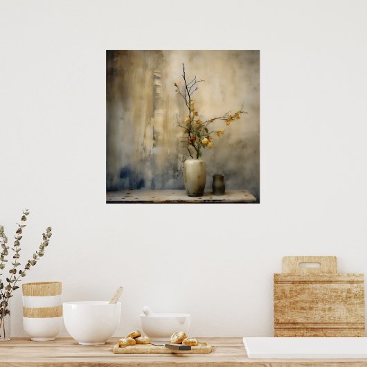 Wabi Sabi Japanse stijl kunst Poster (Keuken)