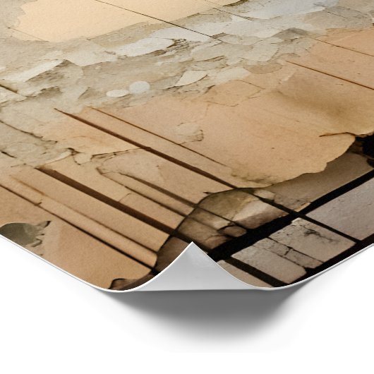 Wabi Sabi Japanse stijl kunst Poster (Hoek)