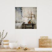 Wabi Sabi Japanse stijl kunst Poster (Keuken)
