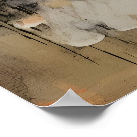 Wabi Sabi Japanse stijl kunst Poster (Hoek)