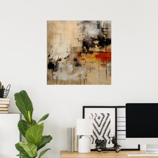 Wabi Sabi Japanse stijl kunst Poster (Thuiskantoor)