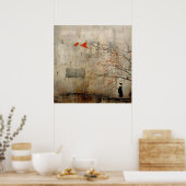 Wabi Sabi Japanse stijl kunst Poster (Keuken)