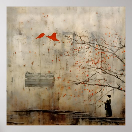 Wabi Sabi Japanse stijl kunst Poster (Voorkant)