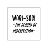 "Wabi-Sabi" Rubberen stempel (Afrduk)